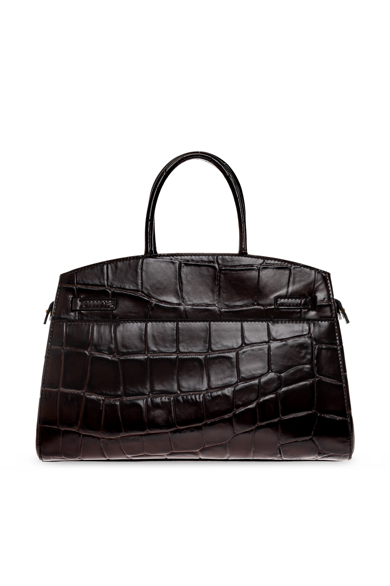DeMellier Hudson Large Croc-Embossed Leather Handbag | Women's